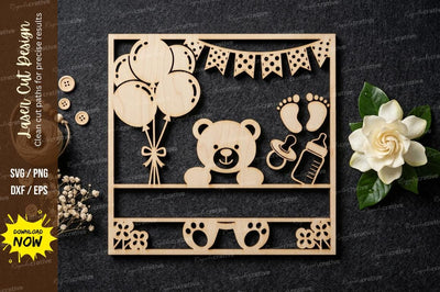 Baby Nursery Frame SVG Laser Cut Design | Cute Hanging Toys Decorative Pattern SVG Regulrcrative 