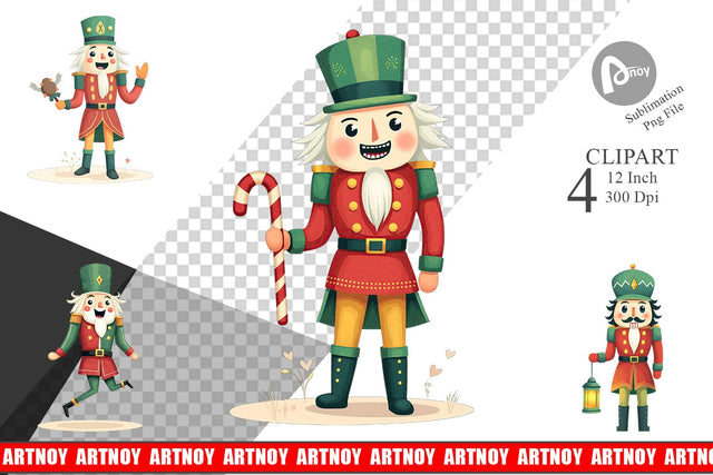 Baby Nutcracker Fun Clipart Sublimation artnoy 