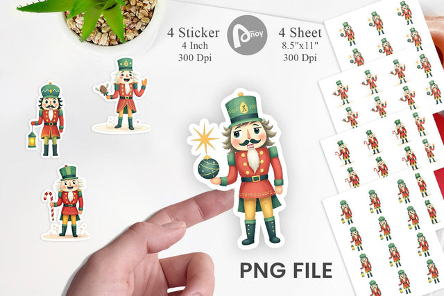 Baby Nutcracker Fun Sticker Sublimation artnoy 
