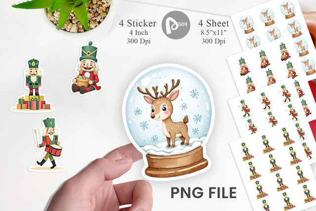 Baby Nutcracker Fun Sticker Sublimation artnoy 