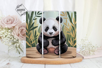 Baby Panda 20oz Tumbler Wrap Sublimation sassyprint 