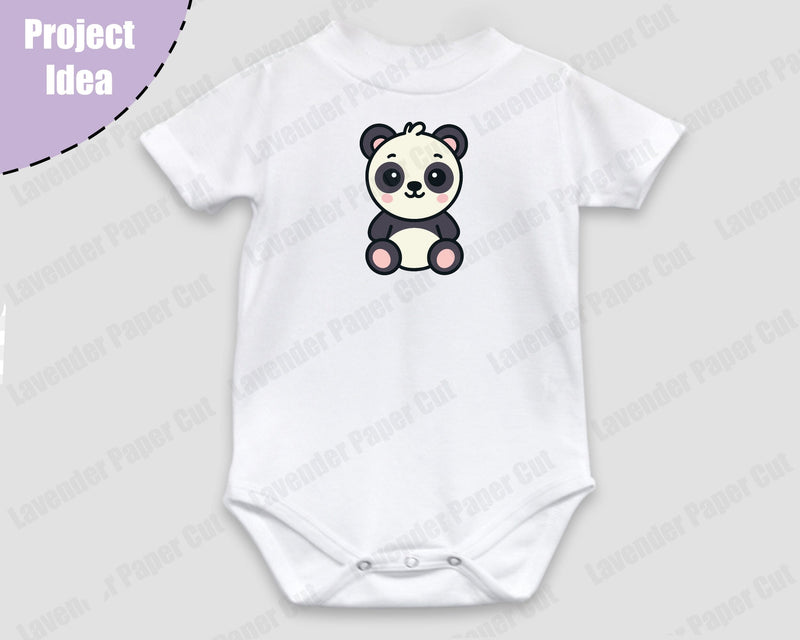 Baby Panda SVG PNG File, Cute Panda Clipart Cut File for Cricut and ...