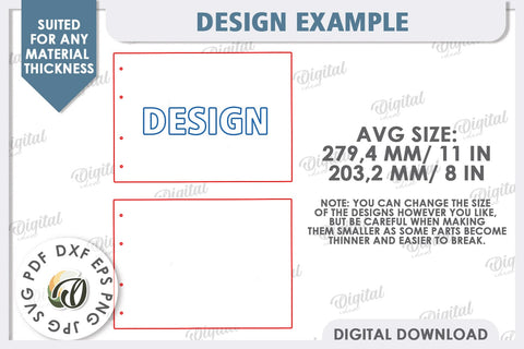 Baby Photo Albums Laser Cut Bundle. Kids Memory Books SVG SVG Evgenyia Guschina 