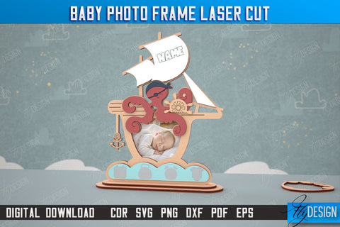 Baby Photo Frame Bundle | New Born Photo Frame | Home Décor | Gift Idea | CNC Files SVG Fly Design 