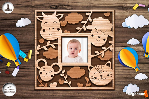 Baby Photo Frames Laser Cut Bundle SVG SvgOcean 