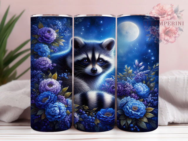 Baby Raccoon Cute 20oz Tumbler, Cute Gift, Sublimation Wrap, Animal Mug, 20oz Tumbler Design, Baby Raccoon Art, Woodland Theme Sublimation Li Zamperini 