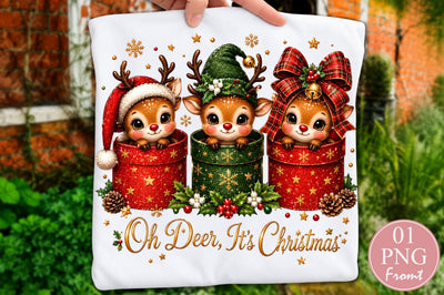 Baby Reindeer Santa Elf Christmas PNG Sublimation nirmal108roy 