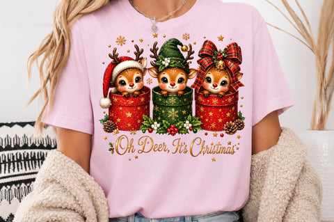 Baby Reindeer Santa Elf Christmas PNG Sublimation nirmal108roy 