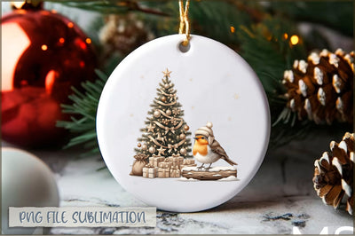 Baby Robin 1st Christmas Ornament PNG Sublimation Shetara Begum 