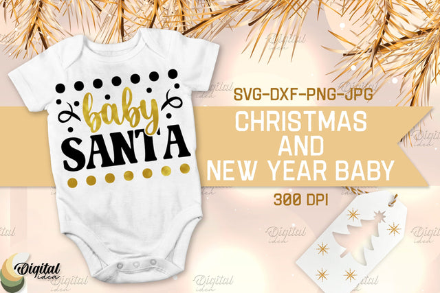 Baby Santa. Christmas And New Year Baby. Design SVG SVG Evgenyia Guschina 