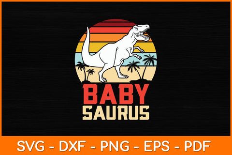 Baby Saurus Dinosaur Retro Vintage Svg File SVG artprintfile 