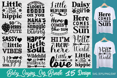Baby Saying SVG Bundle SVG Angelina750 