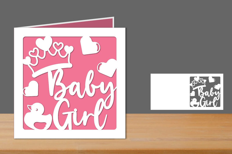 Baby Shower Card, its a Boy Card SVG zafrans studio 