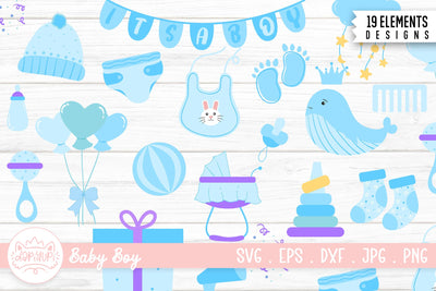 Baby Shower Clipart Bundle | Nursery SVG SVG dapiyupi store 