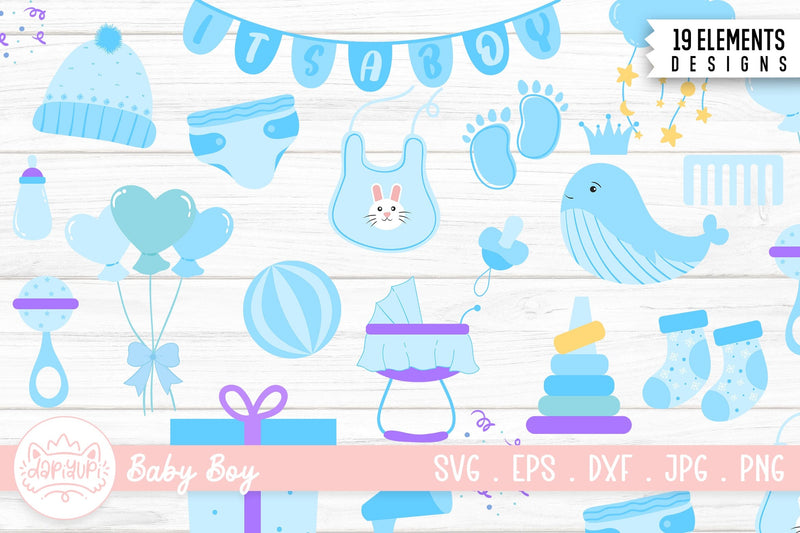 Baby Shower Clipart Bundle | Nursery SVG SVG dapiyupi store 