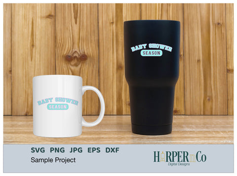 Baby Shower Season Laser SVG EPS Cut File SVG HarperNCo 