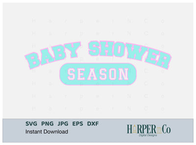 Baby Shower Season Laser SVG EPS Cut File SVG HarperNCo 