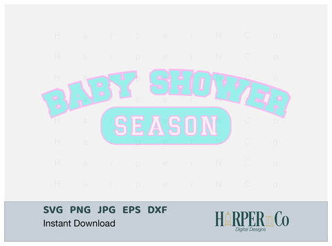 Baby Shower Season Laser SVG EPS Cut File SVG HarperNCo 