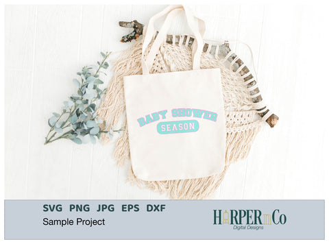 Baby Shower Season Laser SVG EPS Cut File SVG HarperNCo 