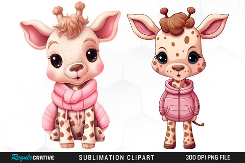 Baby Shower Watercolor Clipart Bundle Sublimation Regulrcrative 