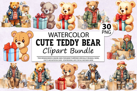Baby Shower Watercolor Clipart Bundle Sublimation Regulrcrative 