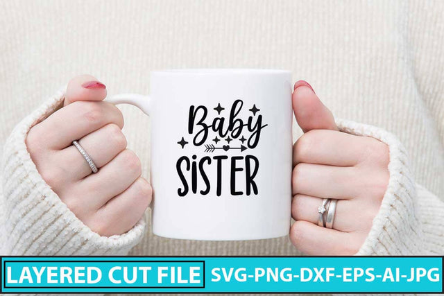 Baby Sister SVG Design SVG Syaman 