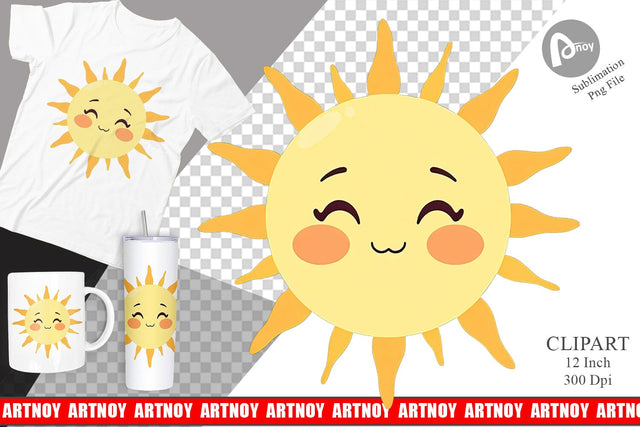 Baby Sun Clipart Sublimation artnoy 
