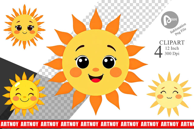 Baby Sun Clipart Sublimation artnoy 