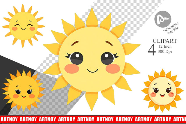 Baby Sun Clipart Sublimation artnoy 