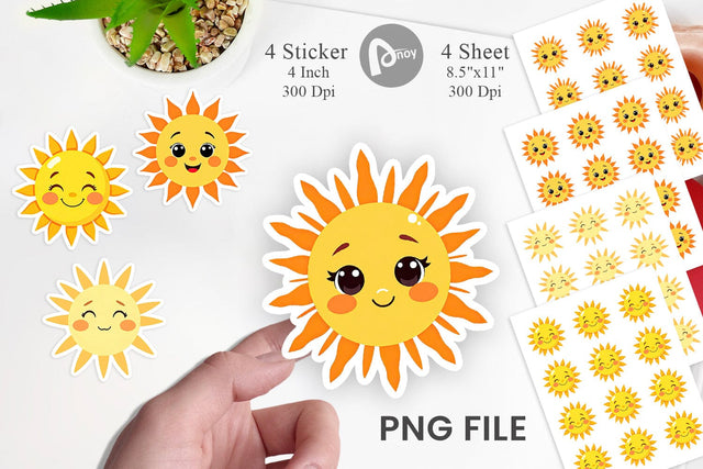 Baby Sun Sticker Sublimation artnoy 