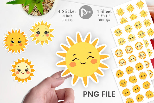 Baby Sun Sticker Sublimation artnoy 