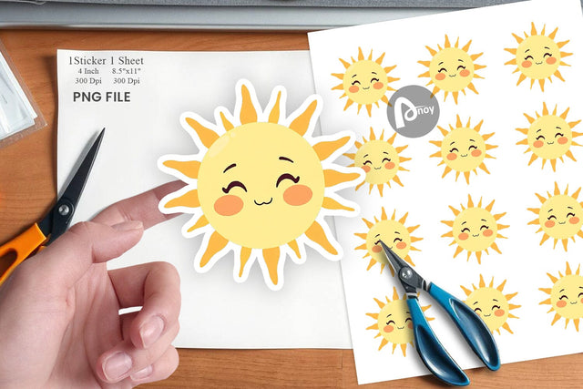 Baby Sun Sticker Sublimation artnoy 