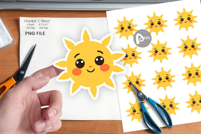 Baby Sun Sticker Sublimation artnoy 