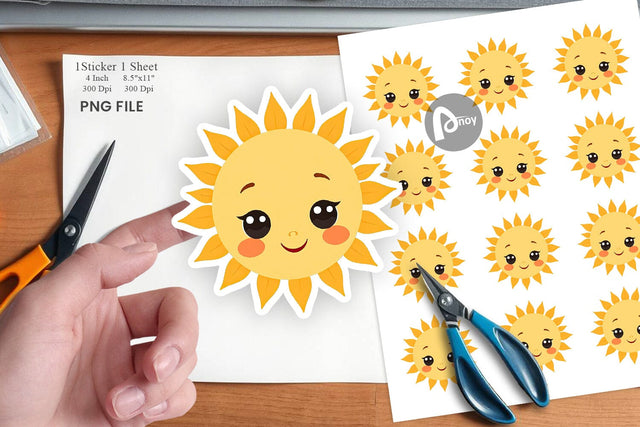 Baby Sun Sticker Sublimation artnoy 