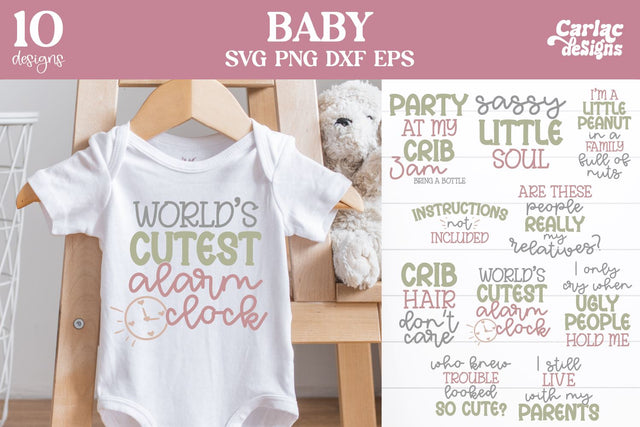 Baby SVG and Sublimation Bundle SVG Carla C Designs 
