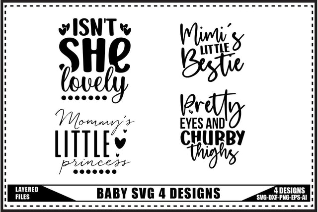 Baby Svg, Baby Shower Svg, Newborn Svg 4 Designs SVG shah alam 