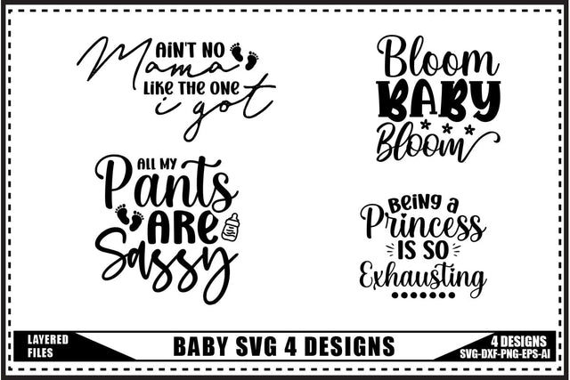 Baby Svg, Baby Shower Svg, Newborn Svg 4 Designs SVG shah alam 