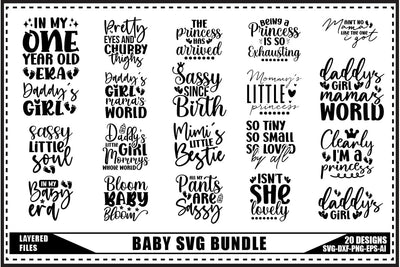 Baby Svg Bundle, Baby Shower Svg, Newborn Svg 4 Designs SVG shah alam 