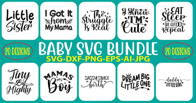 Baby SVG Bundle SVG Syaman 
