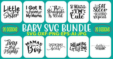 Baby SVG Bundle SVG Syaman 