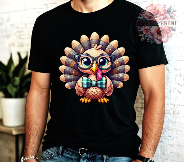 Baby Turkey, Thanksgiving PNG, Turkey Sublimation, Digital Download, Cute Turkey, Thanksgiving Decor, Fall Clipart, Thanksgiving Gift Sublimation Li Zamperini 