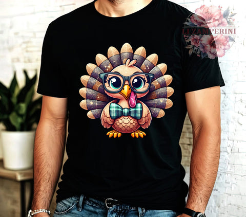 Baby Turkey, Thanksgiving PNG, Turkey Sublimation, Digital Download, Cute Turkey, Thanksgiving Decor, Fall Clipart, Thanksgiving Gift Sublimation Li Zamperini 