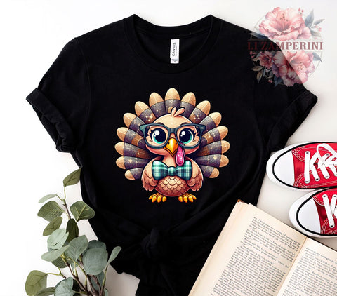 Baby Turkey, Thanksgiving PNG, Turkey Sublimation, Digital Download, Cute Turkey, Thanksgiving Decor, Fall Clipart, Thanksgiving Gift Sublimation Li Zamperini 