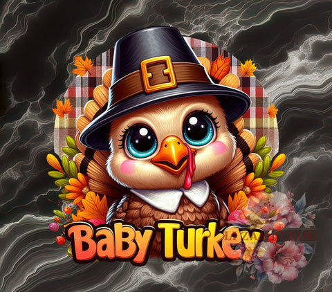 Baby Turkey, Thanksgiving PNG, Turkey Sublimation, Digital Download, Cute Turkey, Thanksgiving Decor, Fall Clipart, Thanksgiving Gift Sublimation Li Zamperini 