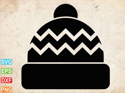 Baby Winter Hat SVG, Beanie Silhouette Clipart SVG Creativeart88 