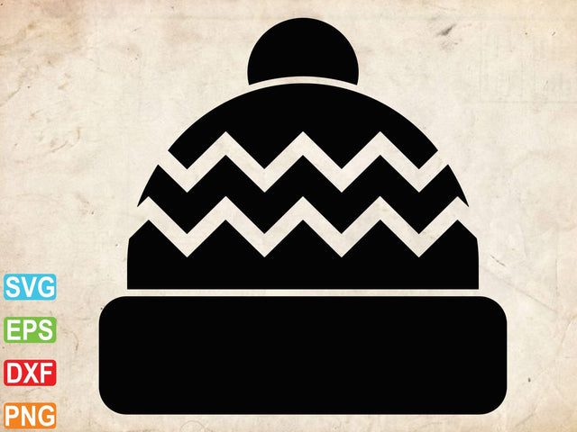 Baby Winter Hat SVG, Beanie Silhouette Clipart SVG Creativeart88 