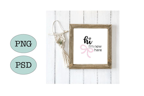 Baby Word Art- Hi, I'm New Here SVG Sharia Morton Designs 