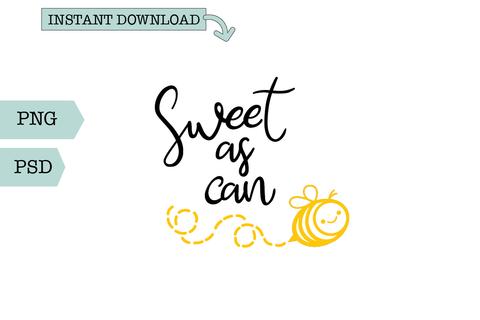 Baby Word Art- Sweet as Can Bee SVG Sharia Morton Designs 