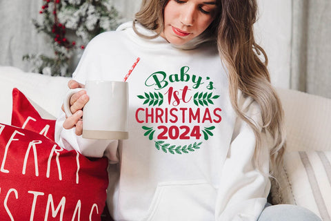 Babys 1st christmas 2024 SVG Angelina750 