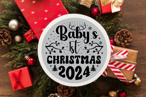 Babys 1st christmas 2024 SVG Angelina750 
